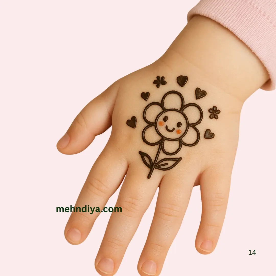 Simple Henna Tattoo Designs For Kids