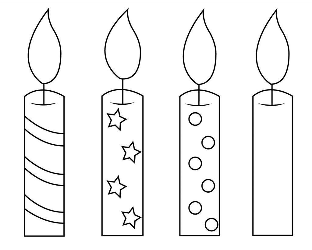 7 Best Candle Template Ideas Candle Template Coloring Pages 