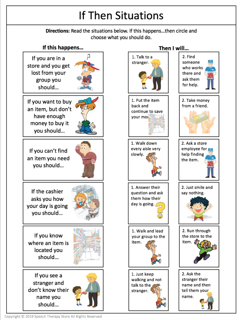 Free Printable Daily Living Skills Worksheets For Adults