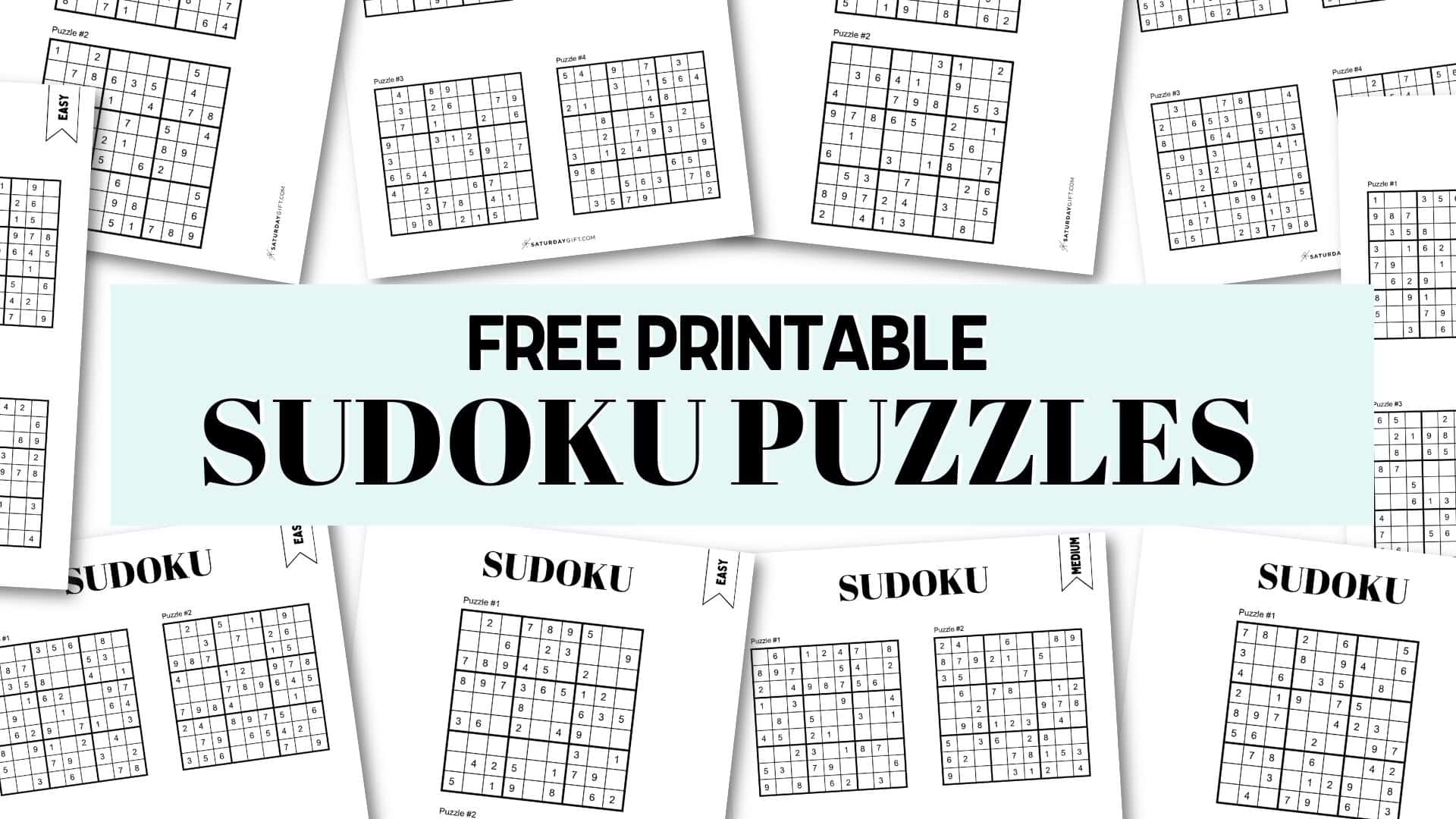 Free Sudoku Puzzles Printable 4/page