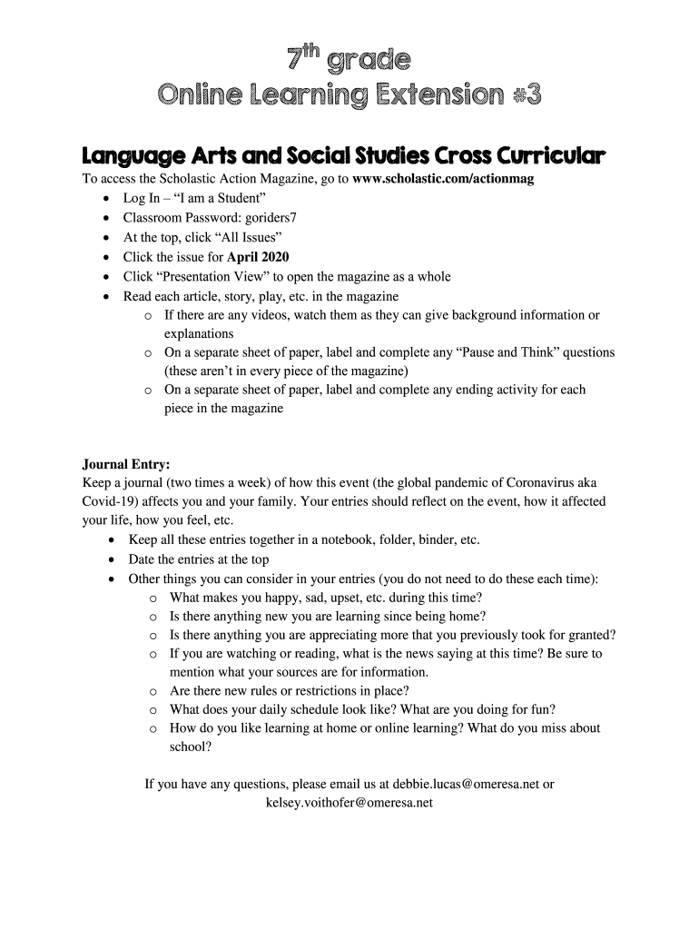 7th Grade Ela Worksheets Fill Online Printable Fillable Blank 