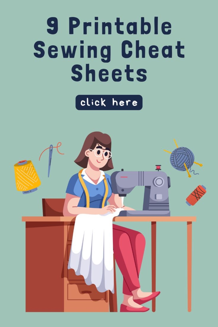 9 Printable Sewing Cheat Sheets