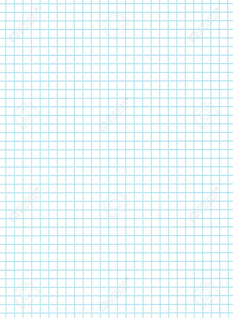 A Real Blank Piece Of Graph Paper With Copy Space For Your Message 