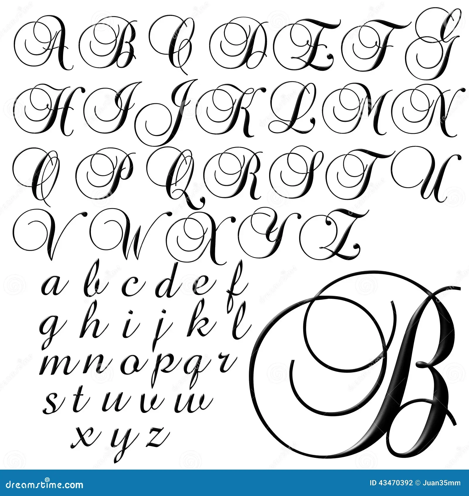 ABC Alphabet Special Design Set Stock Illustration Illustration 