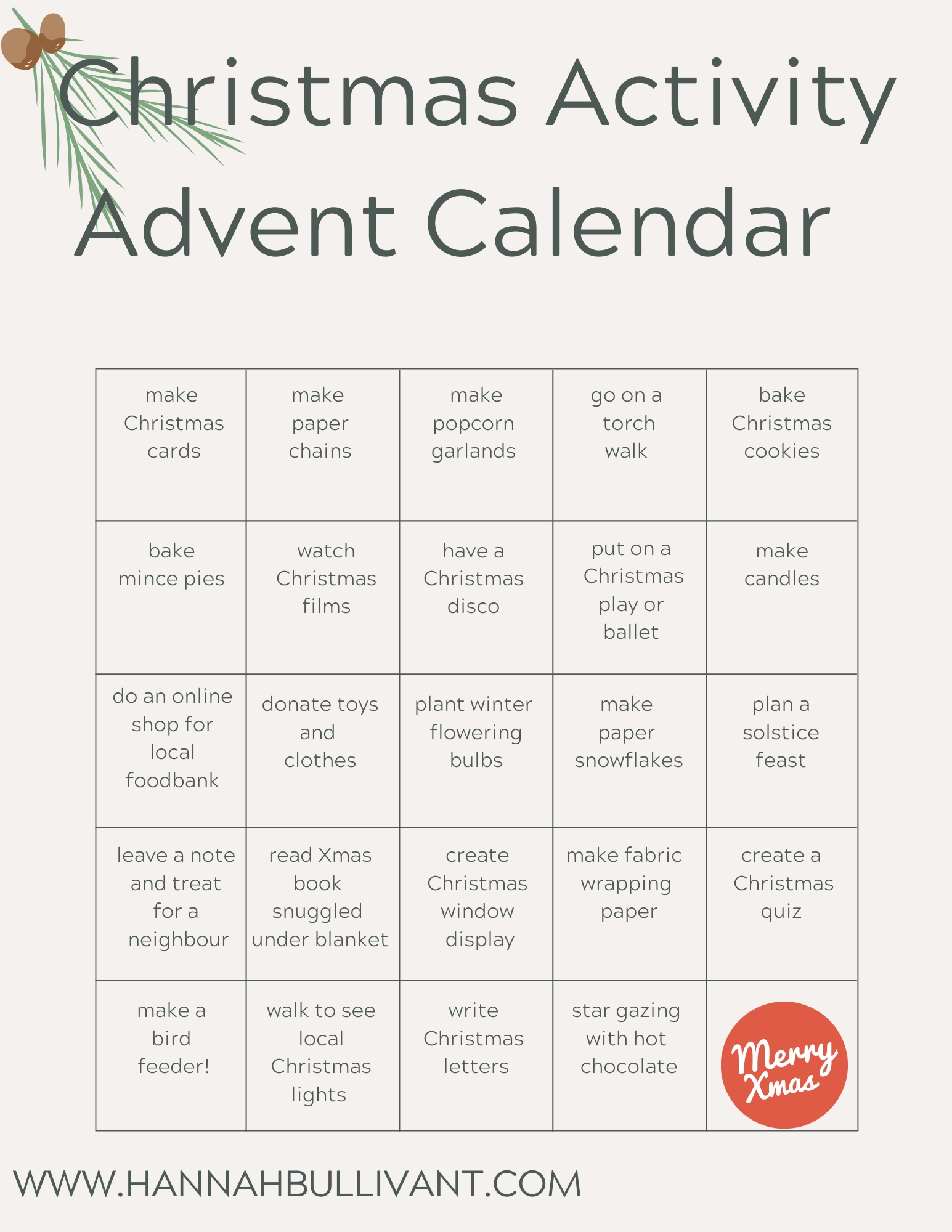 Free Printable Advent Activities For Kids