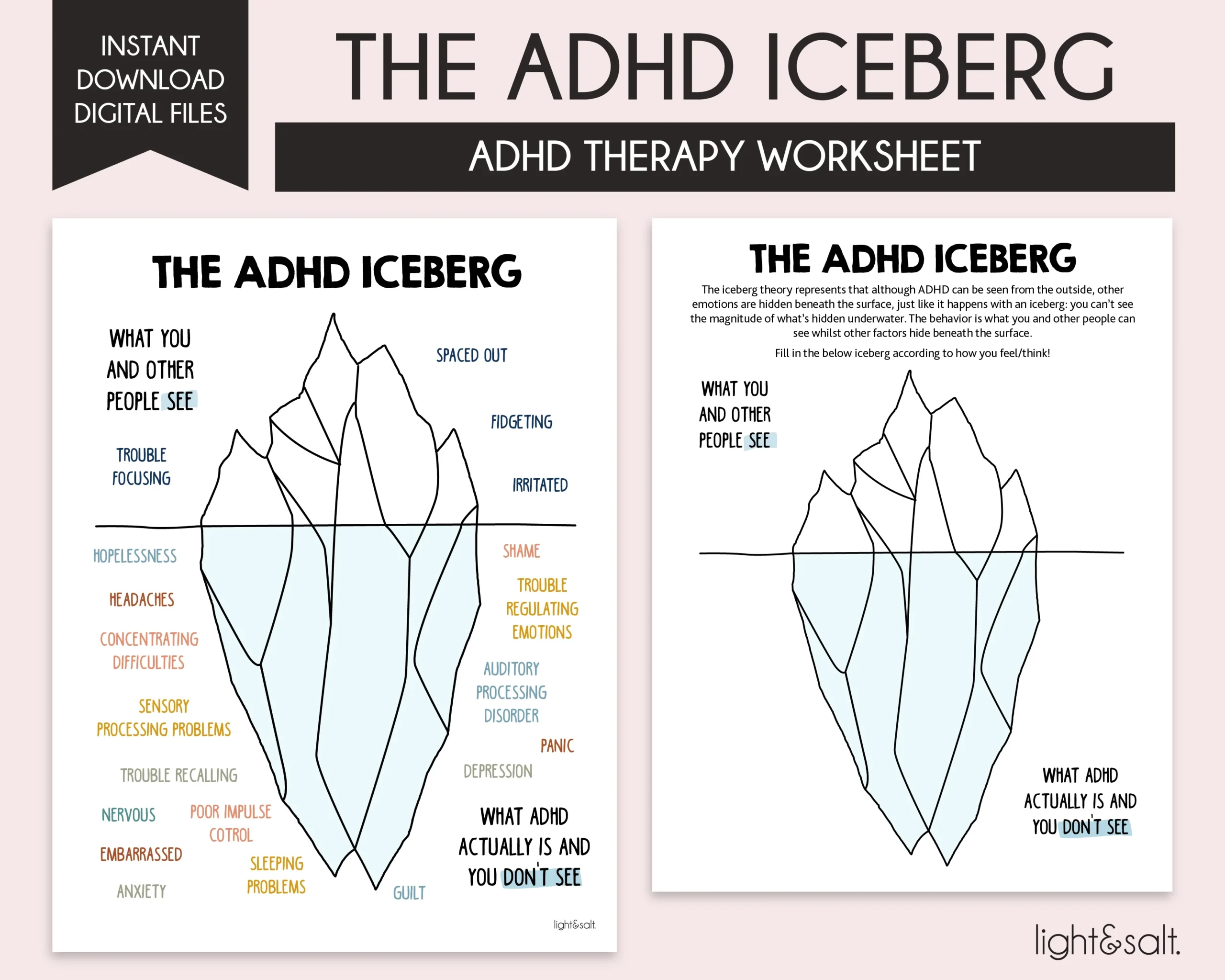 Therapy Worksheets For Teenagers With Adhd