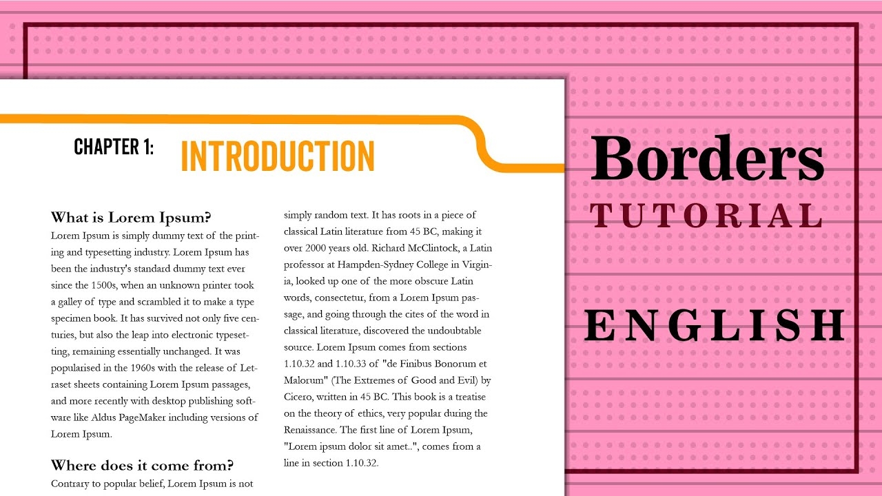Adobe InDesign Tutorial Apply Border On Certain Pages Explained In ENGLISH