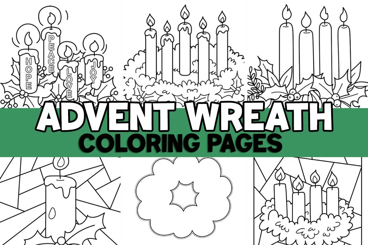Advent Wreath Coloring Pages Free Printables The Best Ideas 