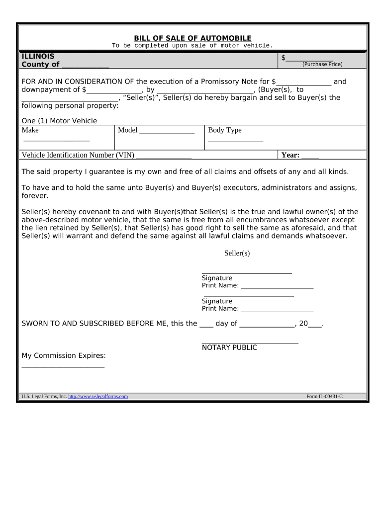 Affirmation Of Correction Odometer Illinois Fill Out amp Sign 