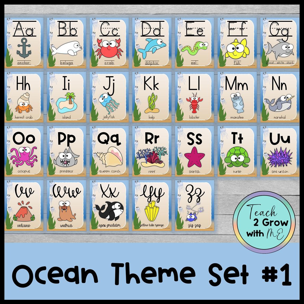Under The Sea Letters Printables