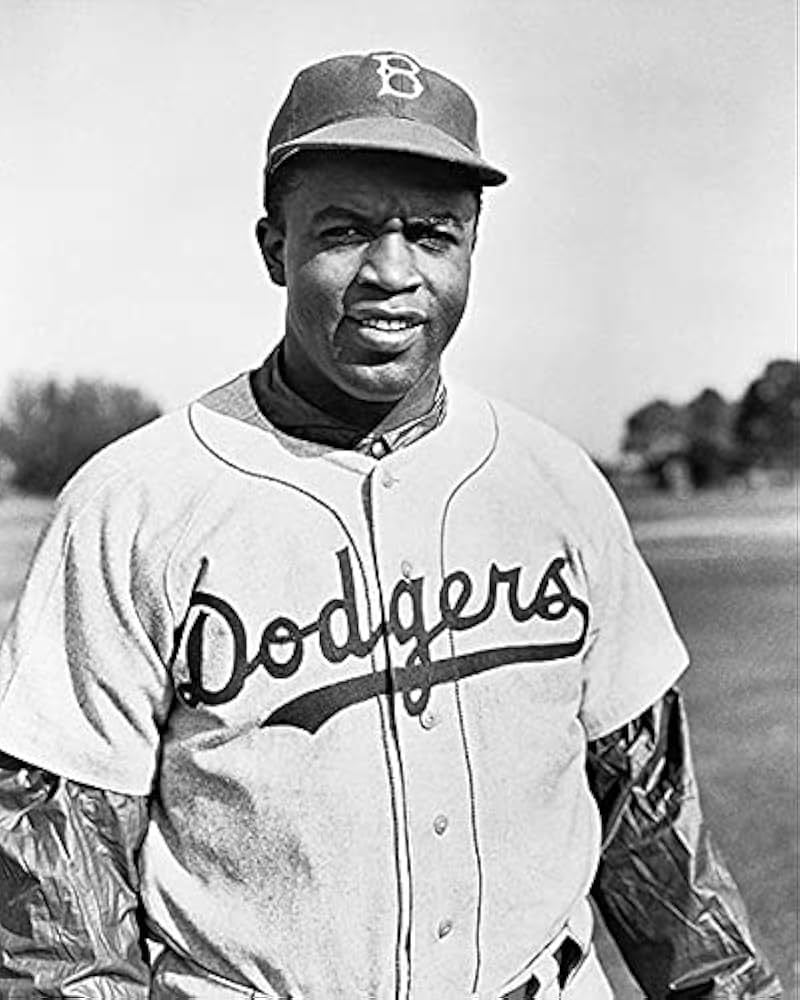 Amazon Jackie Robinson In Baseball Uniform 8x10 Photograph 