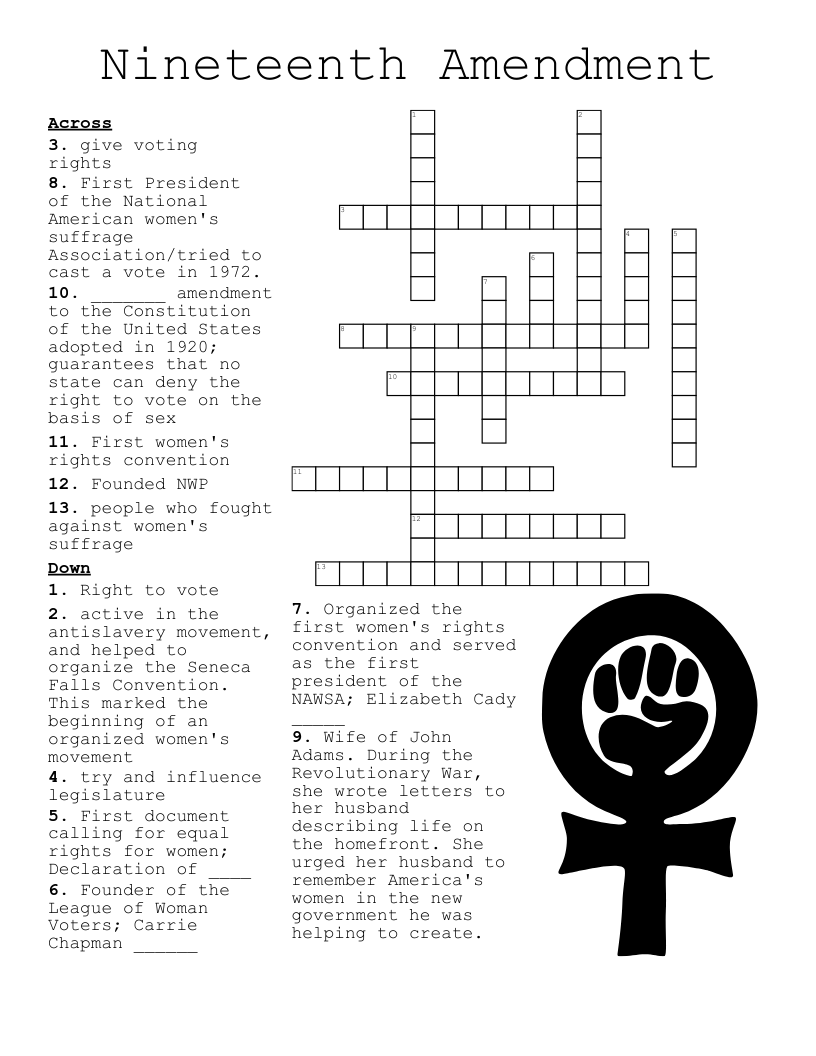 American Revolution Crossword WordMint