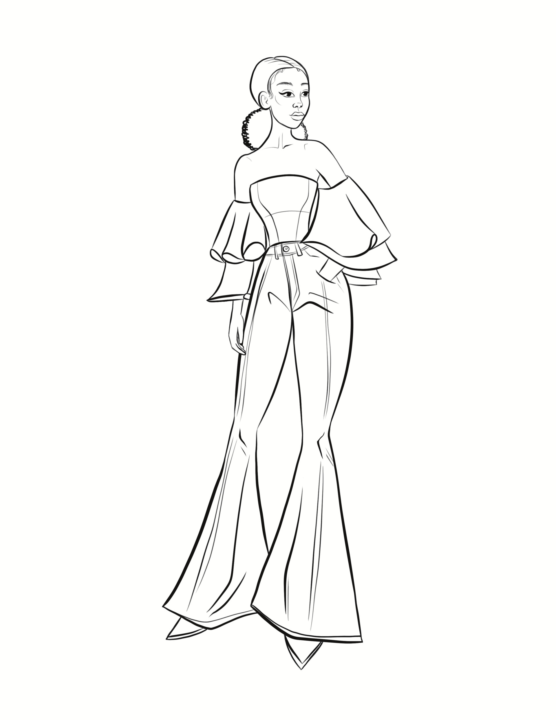 Andrii Bandiak Fashion Coloring Book