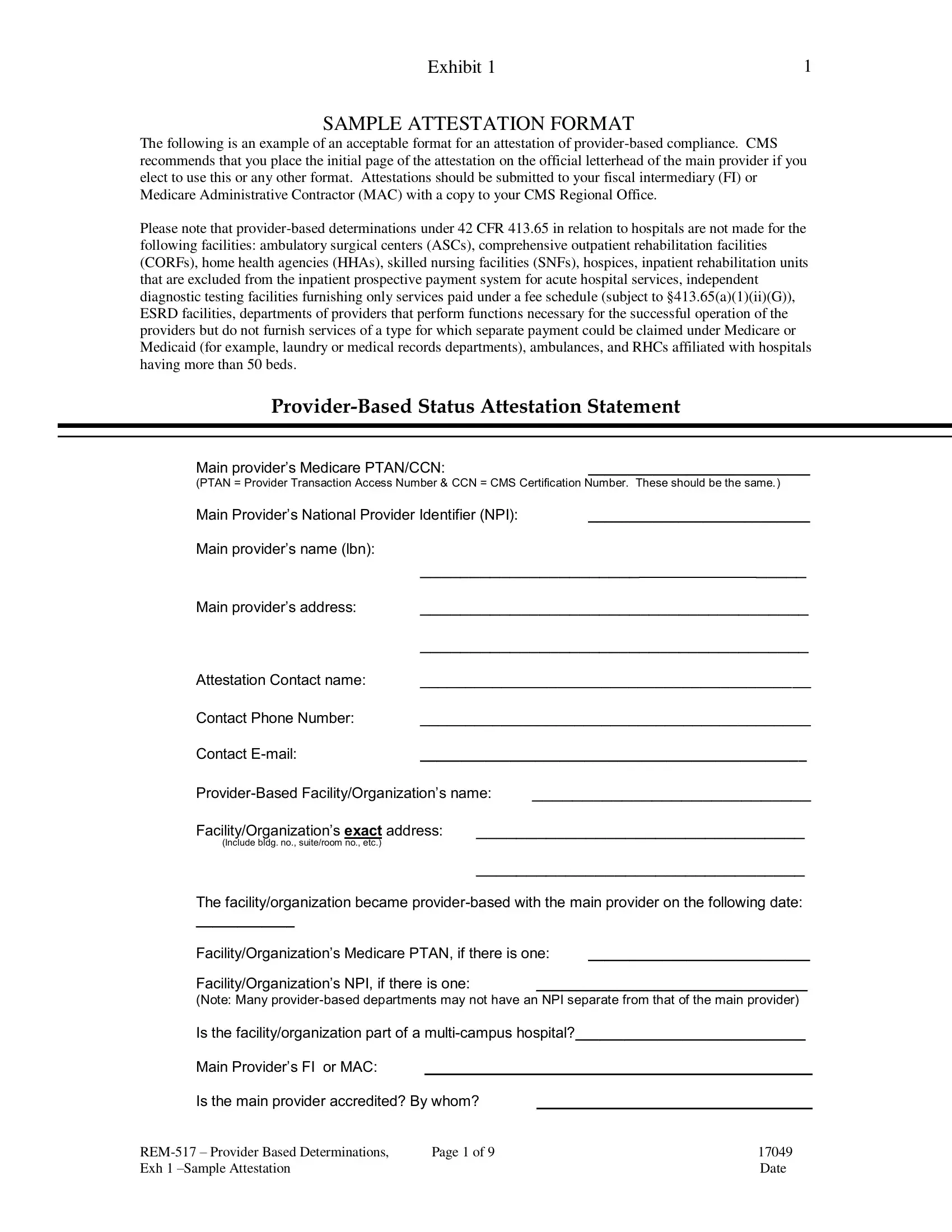 Attestation Form Sample Fill Out Printable PDF Forms