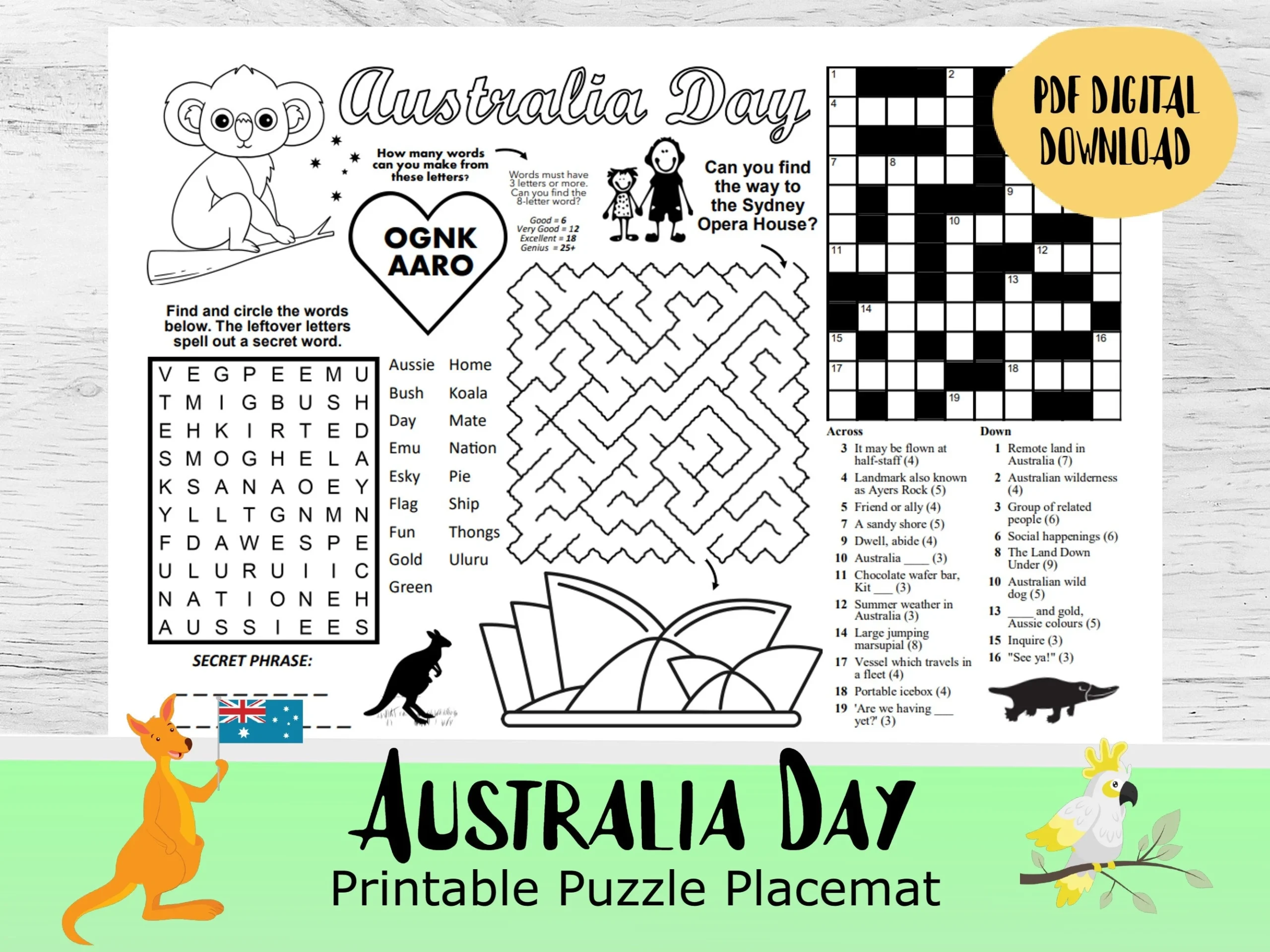 Aust Crossword Puzzles Printable