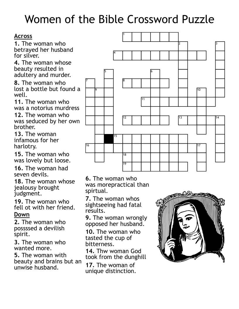 Bible Trivia Crossword Puzzle WordMint