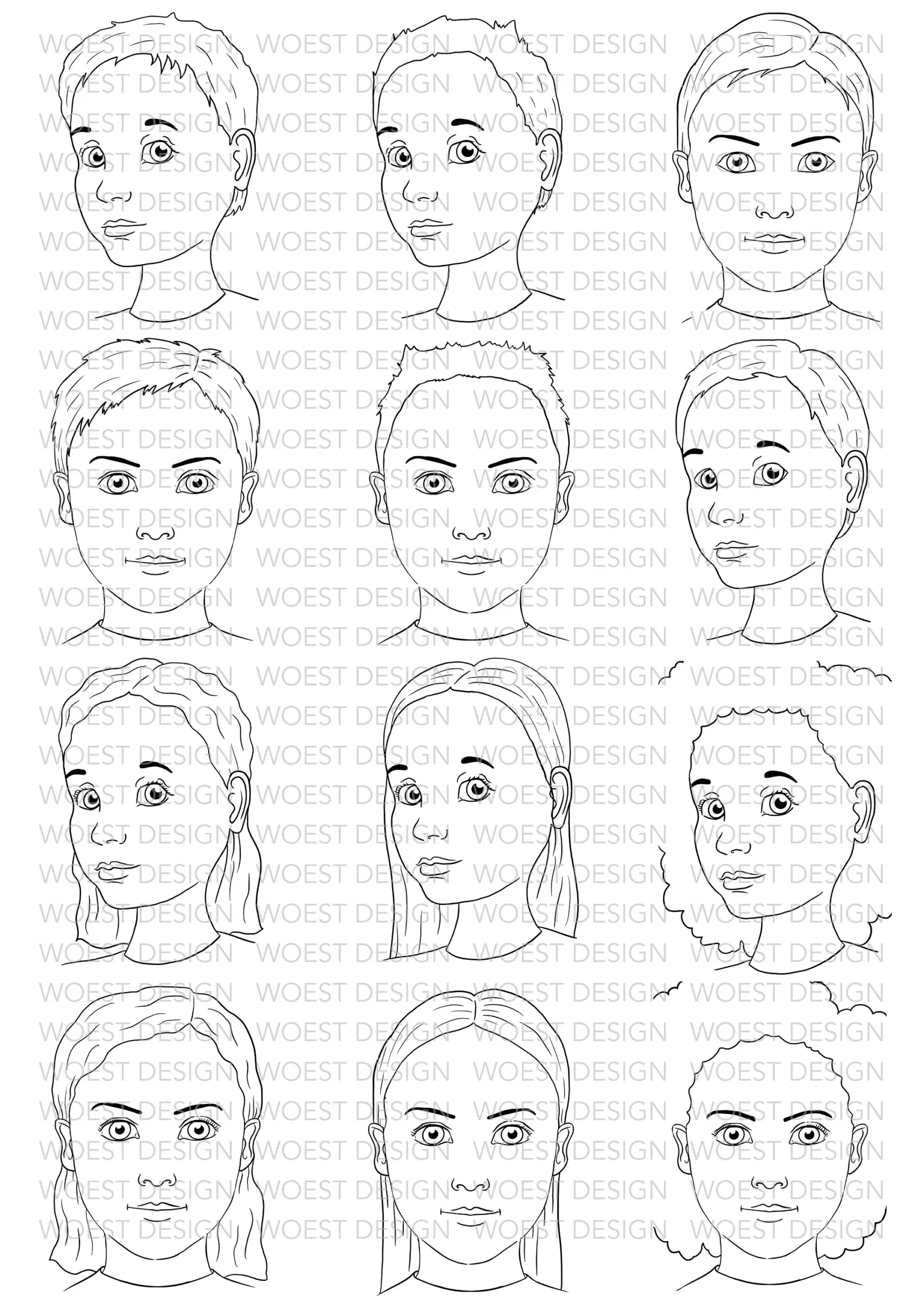 Face Painting Face Template