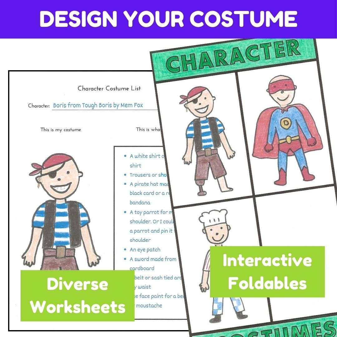 Book Character Planning Templates Costume Design
