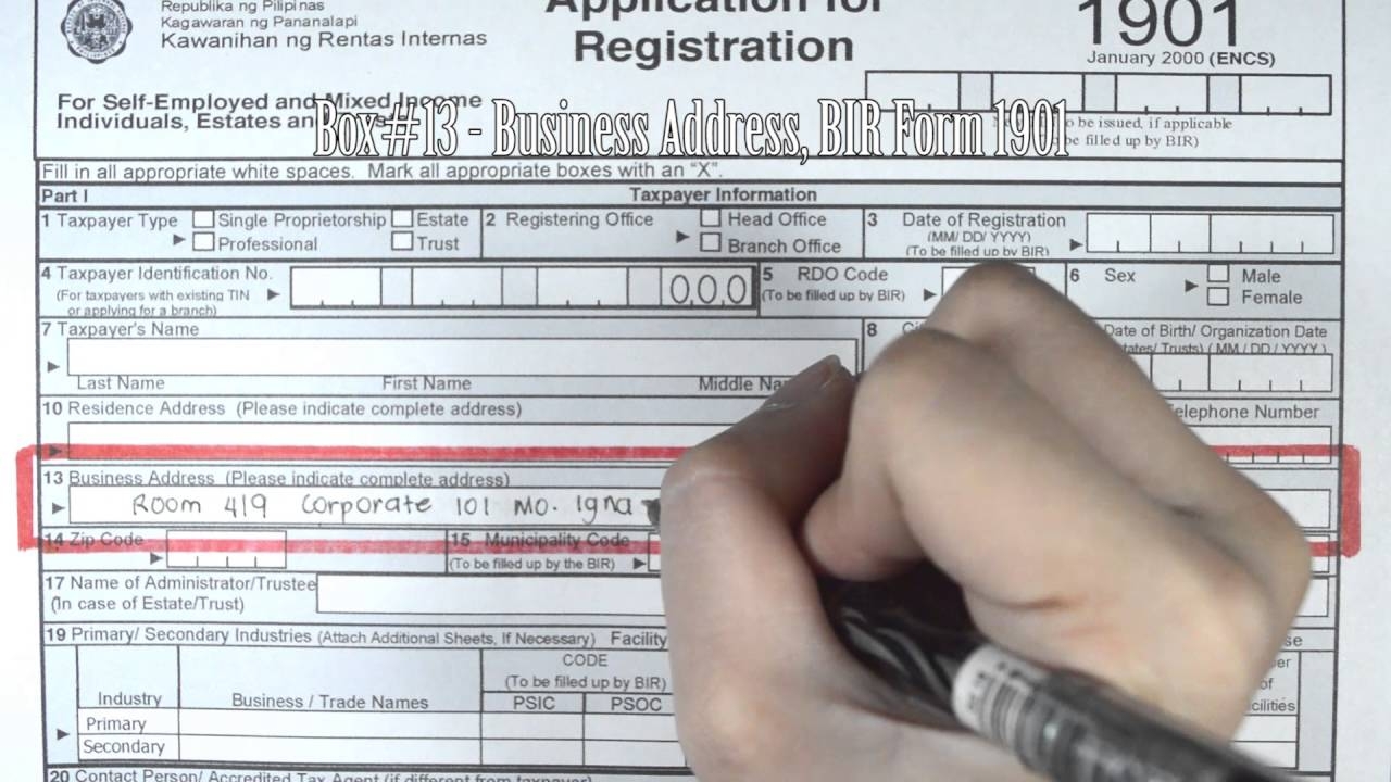 Form 2000 Bir Sample