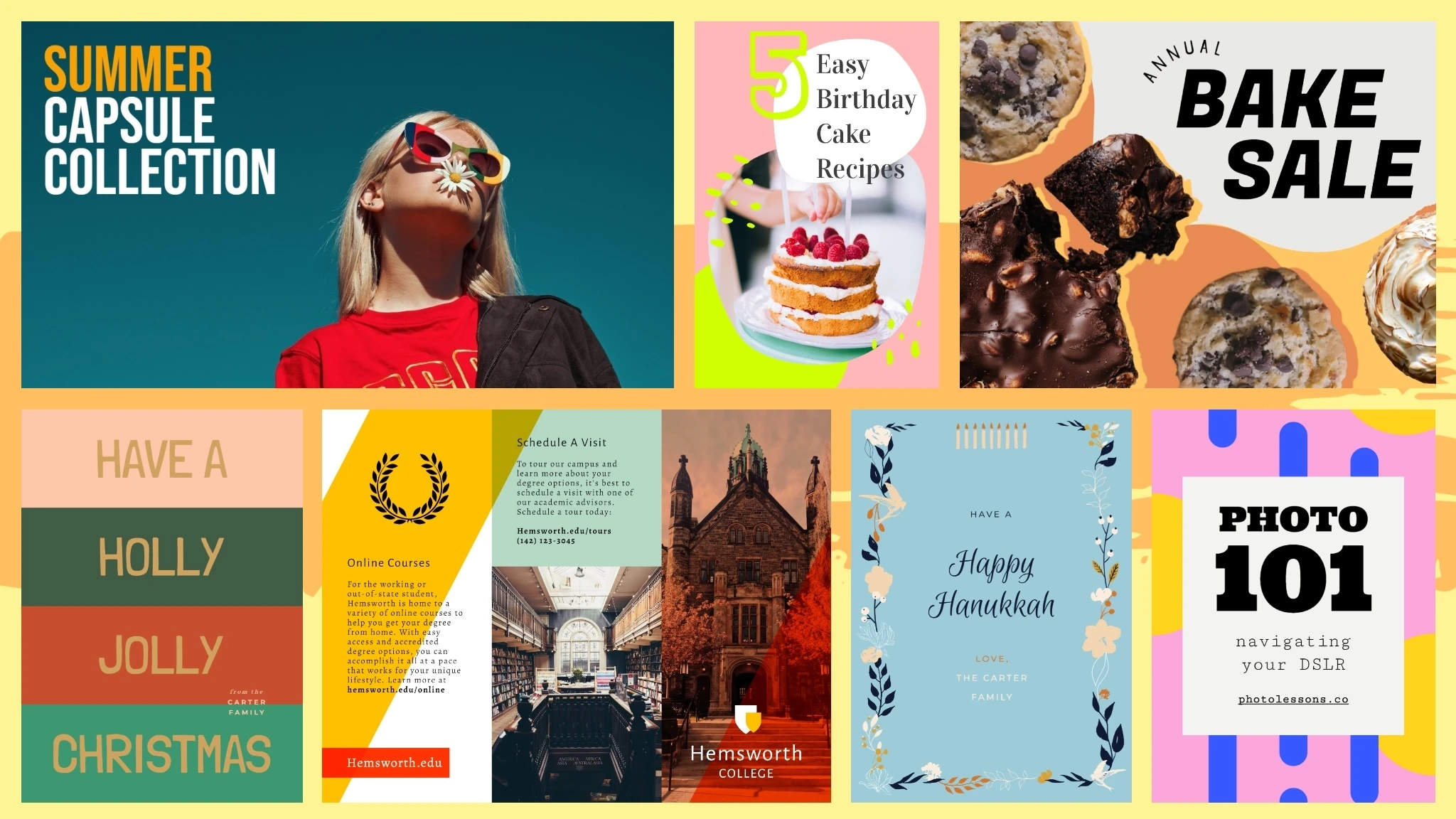 Browse Hundreds Of Customizable Design Templates For Your Creative 