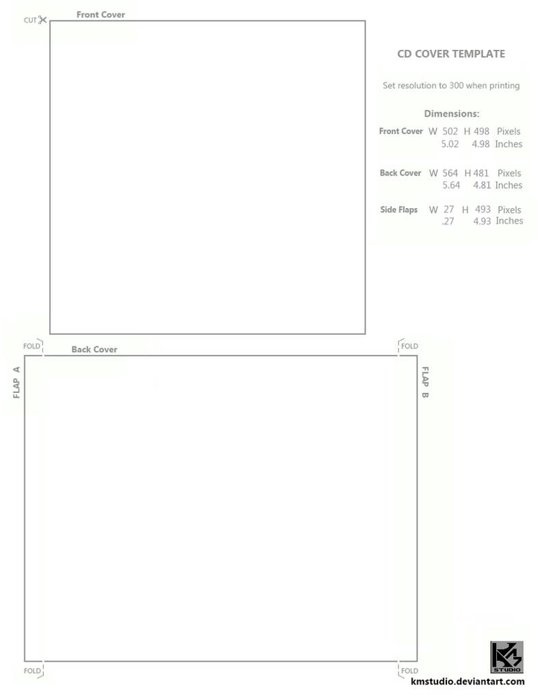 CD Cover Template By KMstudio On DeviantArt