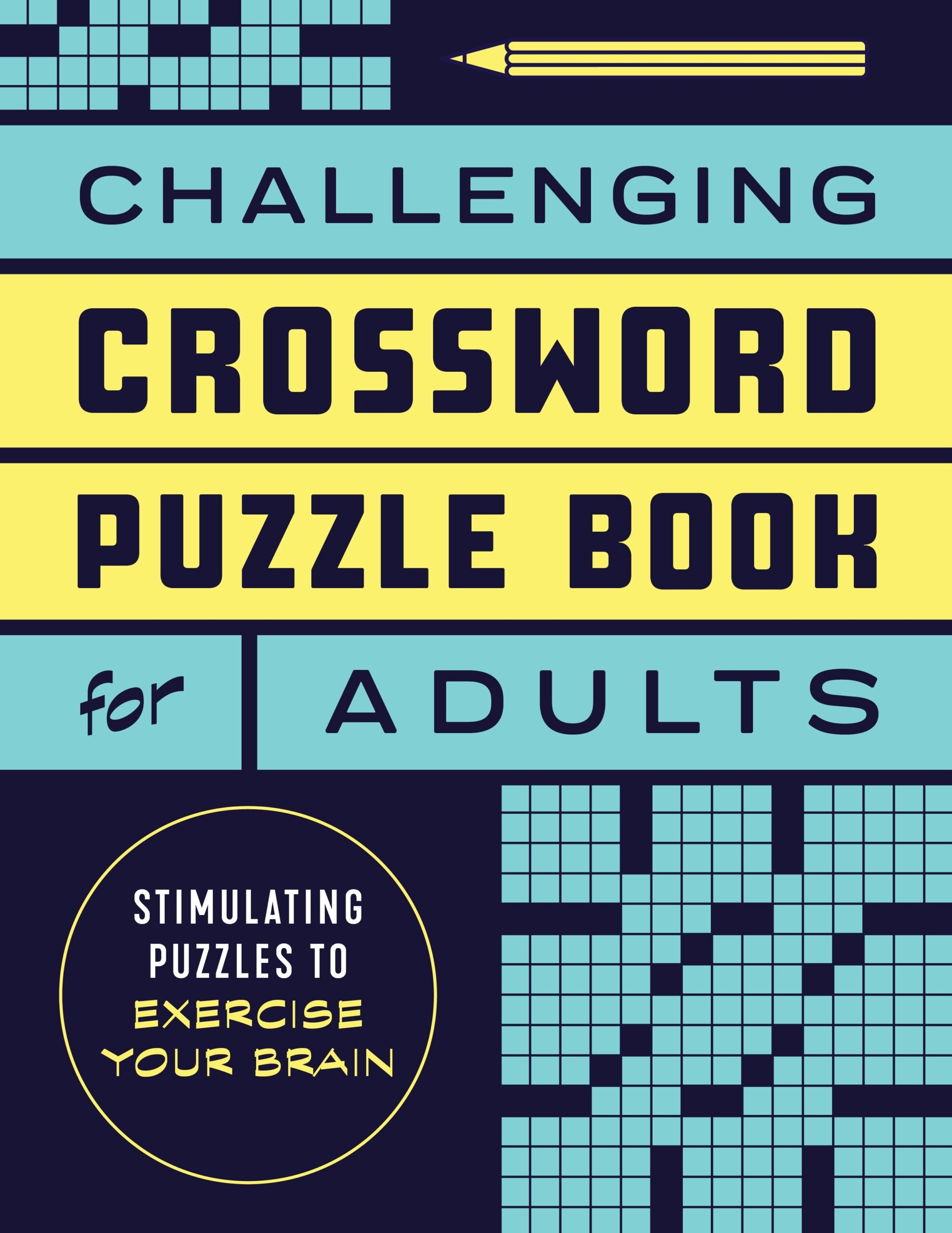Challenging Crossword Puzzle Book For Adults By Rockridge Press 
