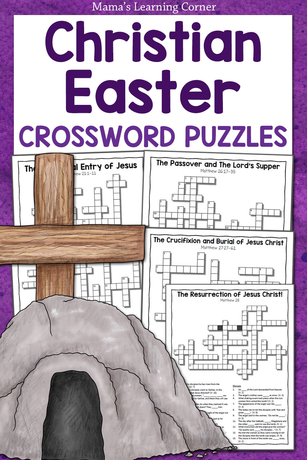 Christian Easter Crossword Puzzles Printable