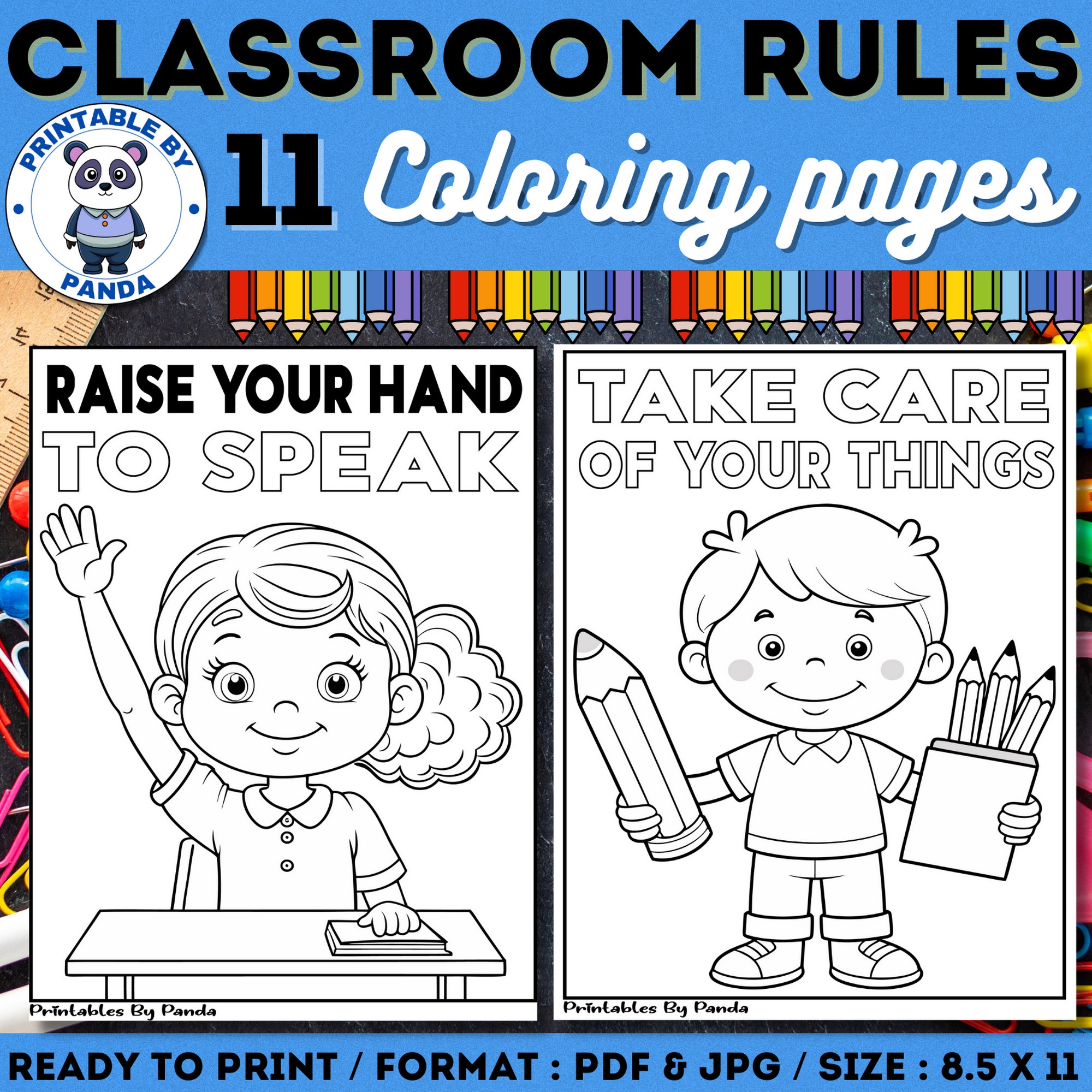 Classroom Rules Worksheets For Preschoolers