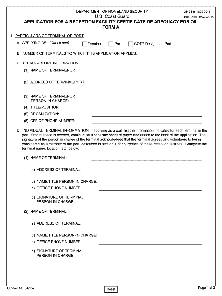 Coast Guard Application Fill Out amp Sign Online DocHub