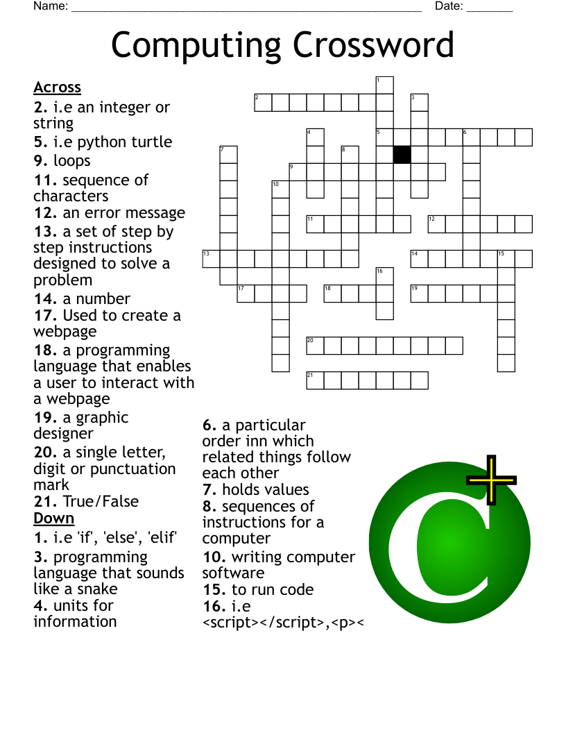 Computing Crossword WordMint