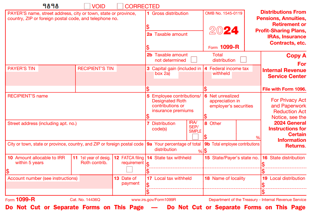 Irs Form 1099-R
