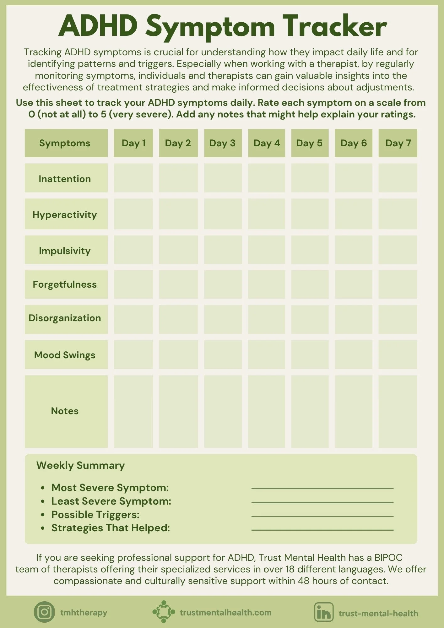 Coping Strategies Worksheets Trust Mental Health