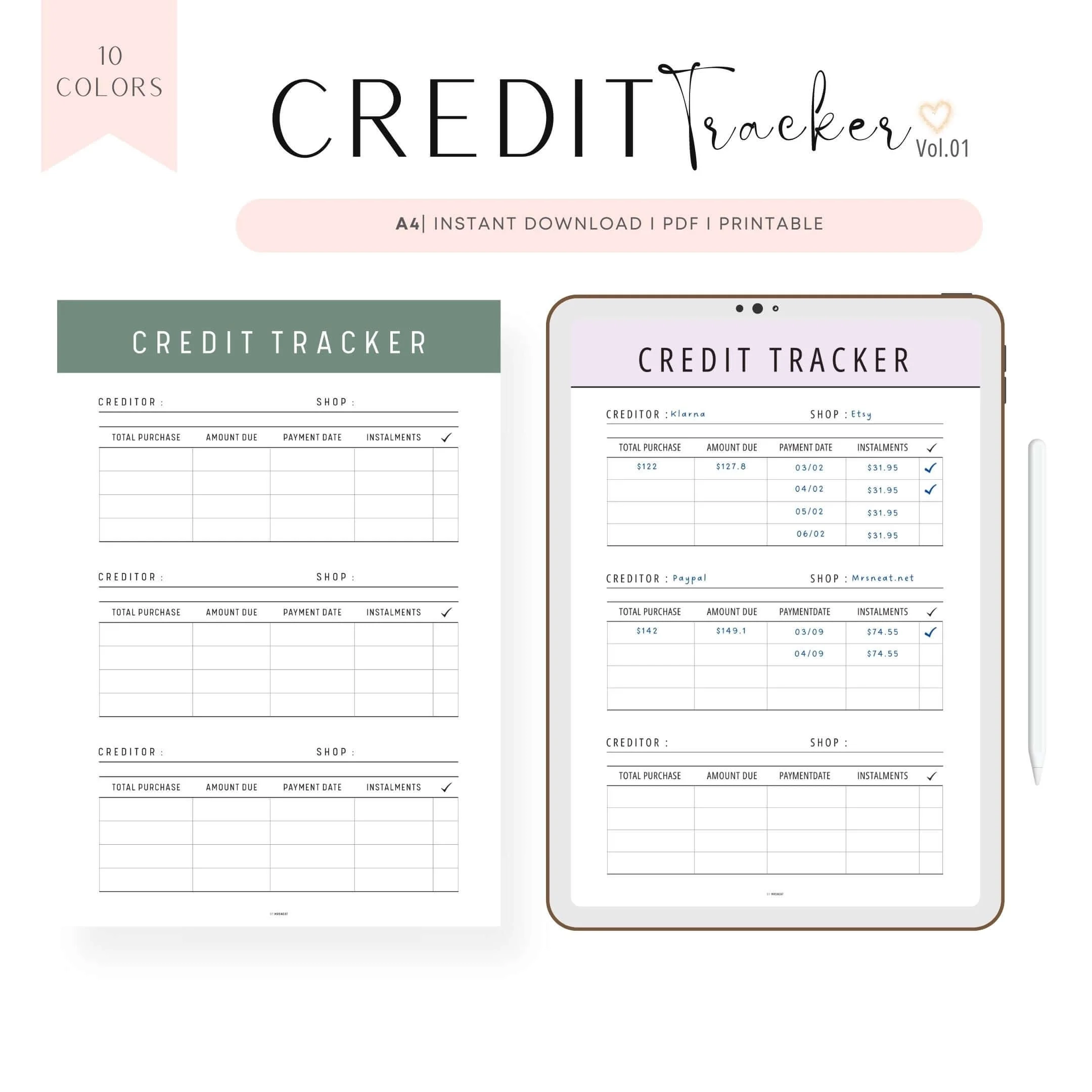 Credit Card Template Printable