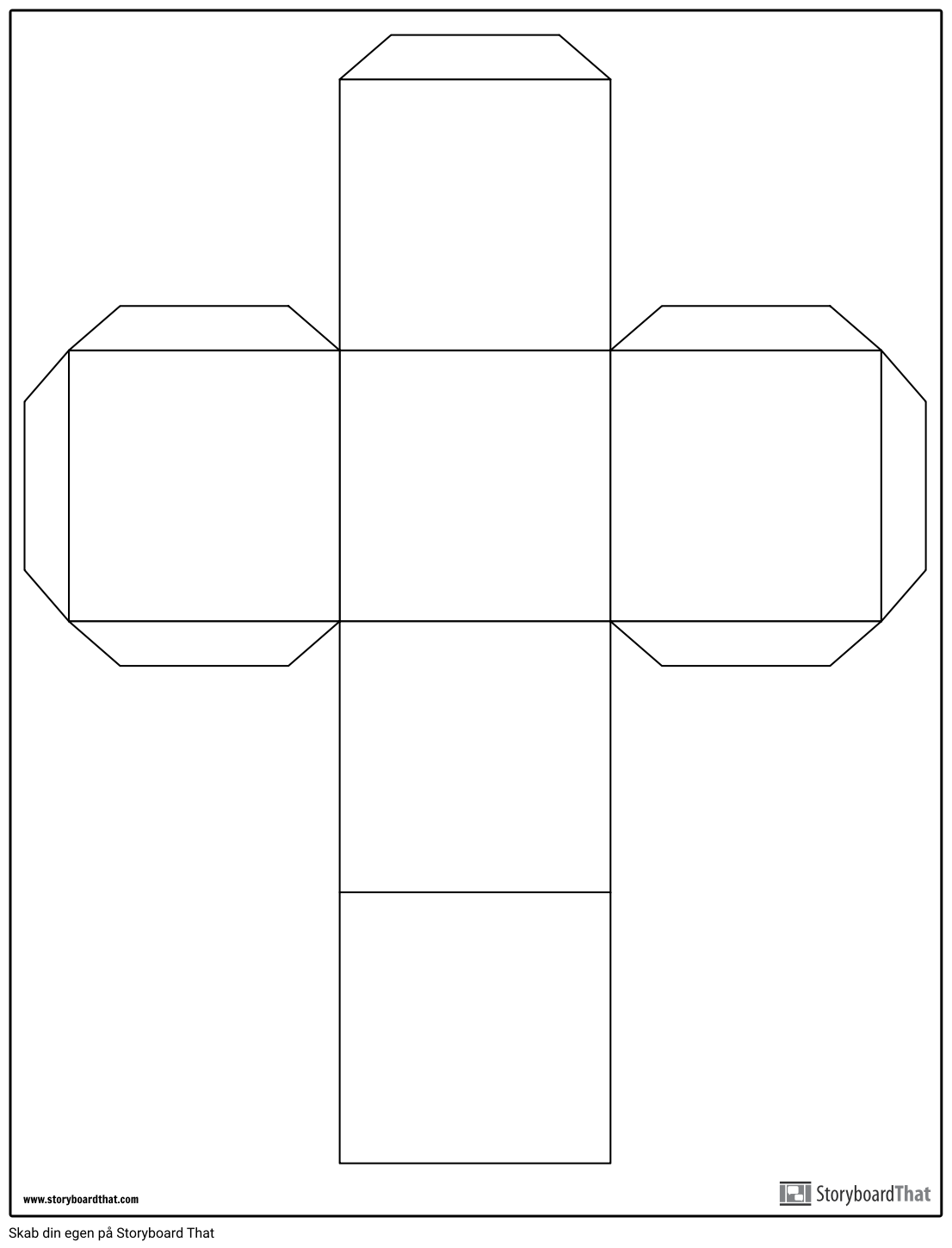 Cube Template Kuvak sikirjoitus By Da examples