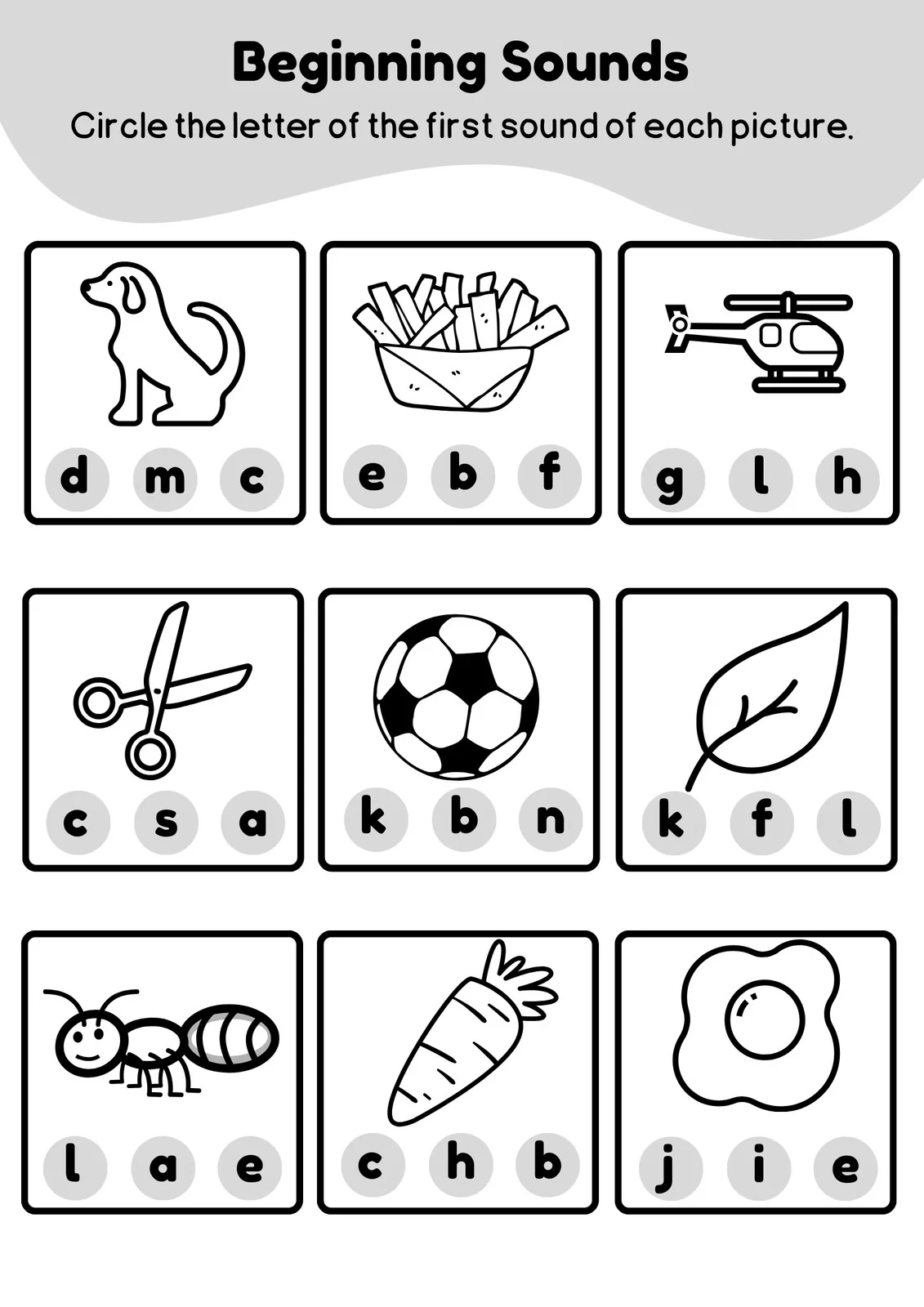 Customize 76 Kindergarten Beginning Sounds Worksheets Templates 