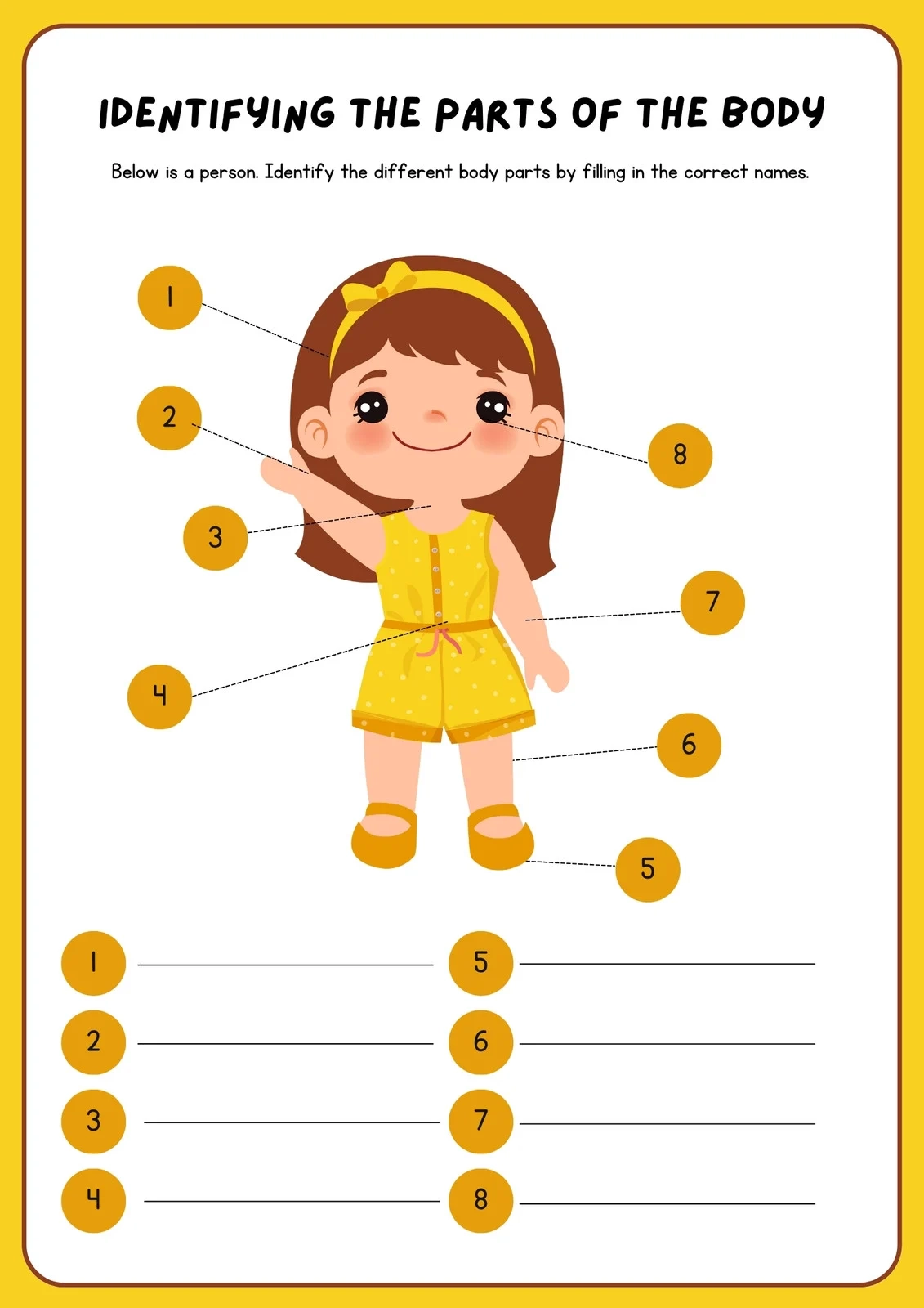Customize 82 Body Parts Worksheets Templates Online Canva