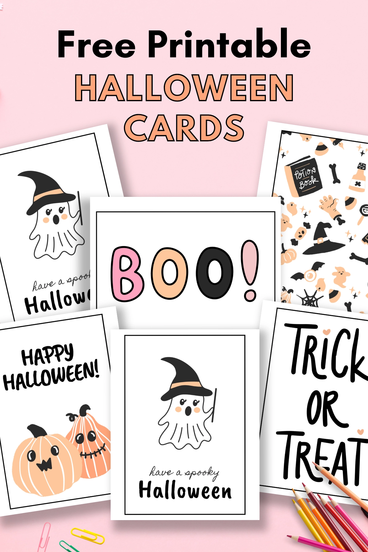 Cute DIY Halloween Cards Gathering Beauty