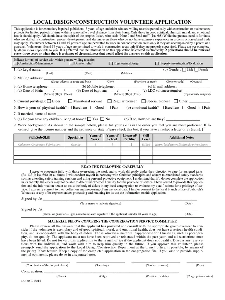 DC 50 E 1014 PDF PDF Elder Christianity Volunteering