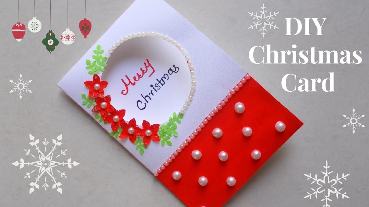 DIY Christmas Greeting Card How To Make Christmas Card Simple And Easy Christmas Card For Kids