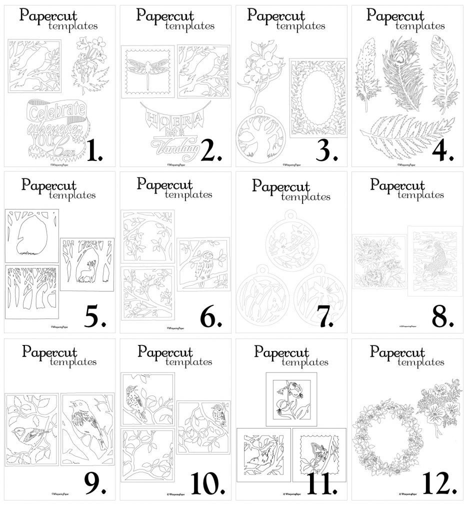 DIY Paper Cut Templates NL 
