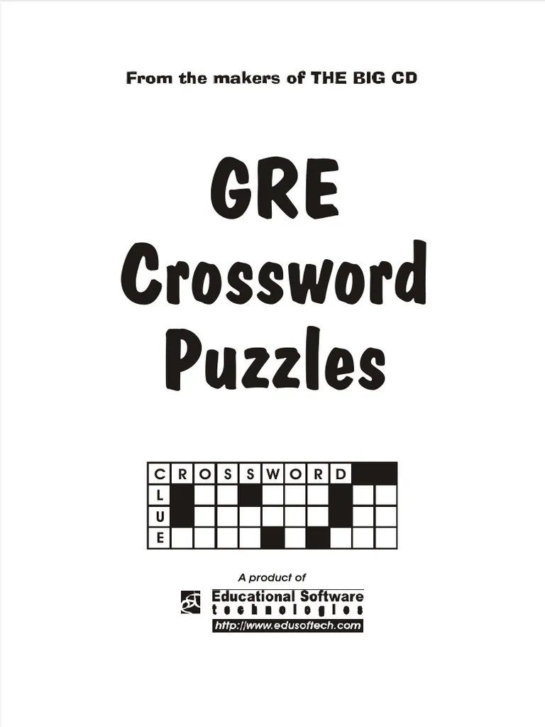 Gre Vocabulary Crossword Puzzles Printable