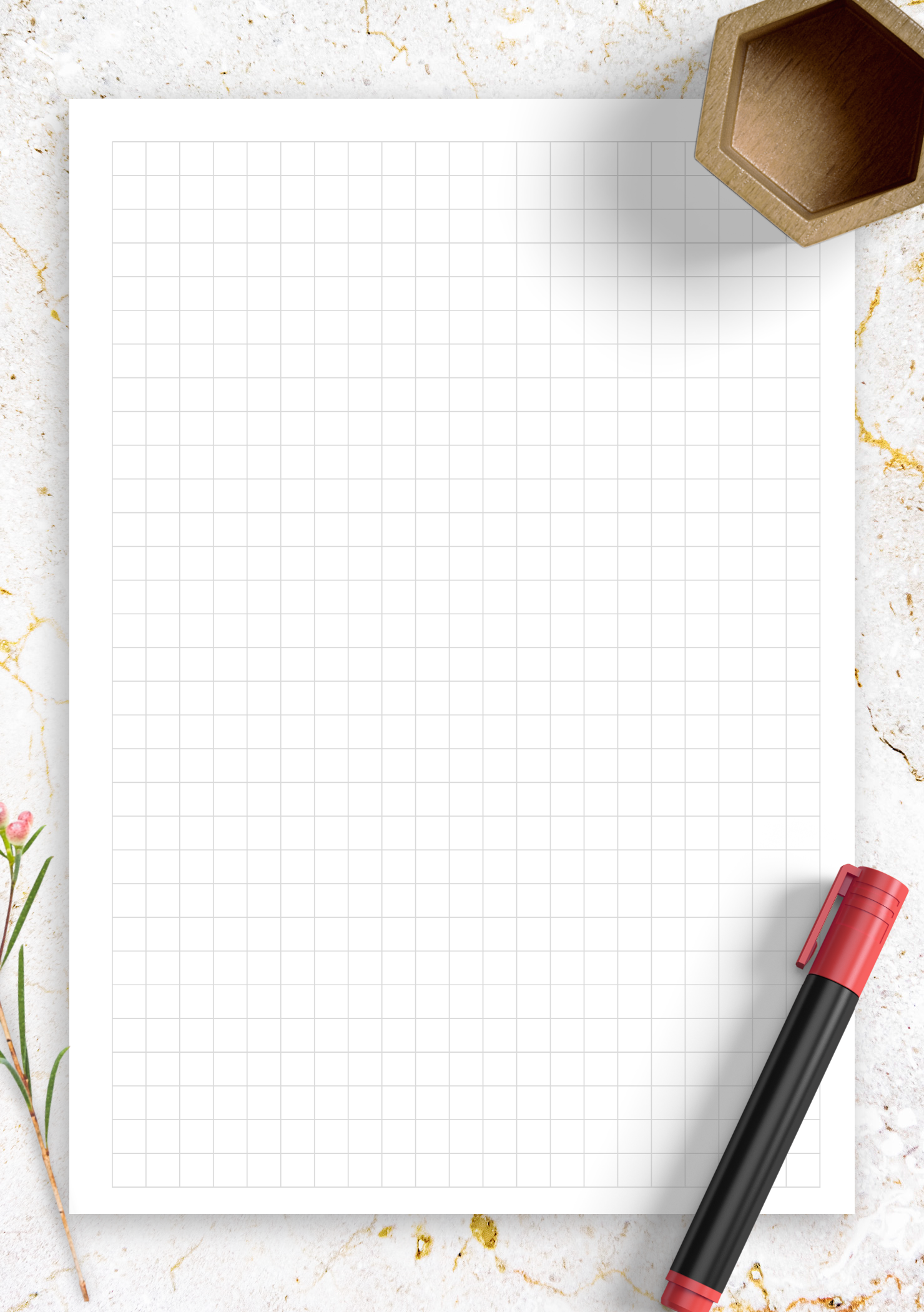 Printable Graph Paper 1/4 Inch Free