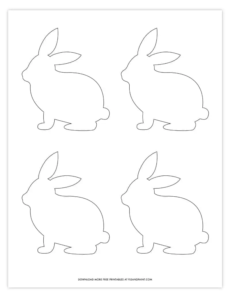 Easter Bunny Template Free Printable Bunny Pattern Pjs And Paint
