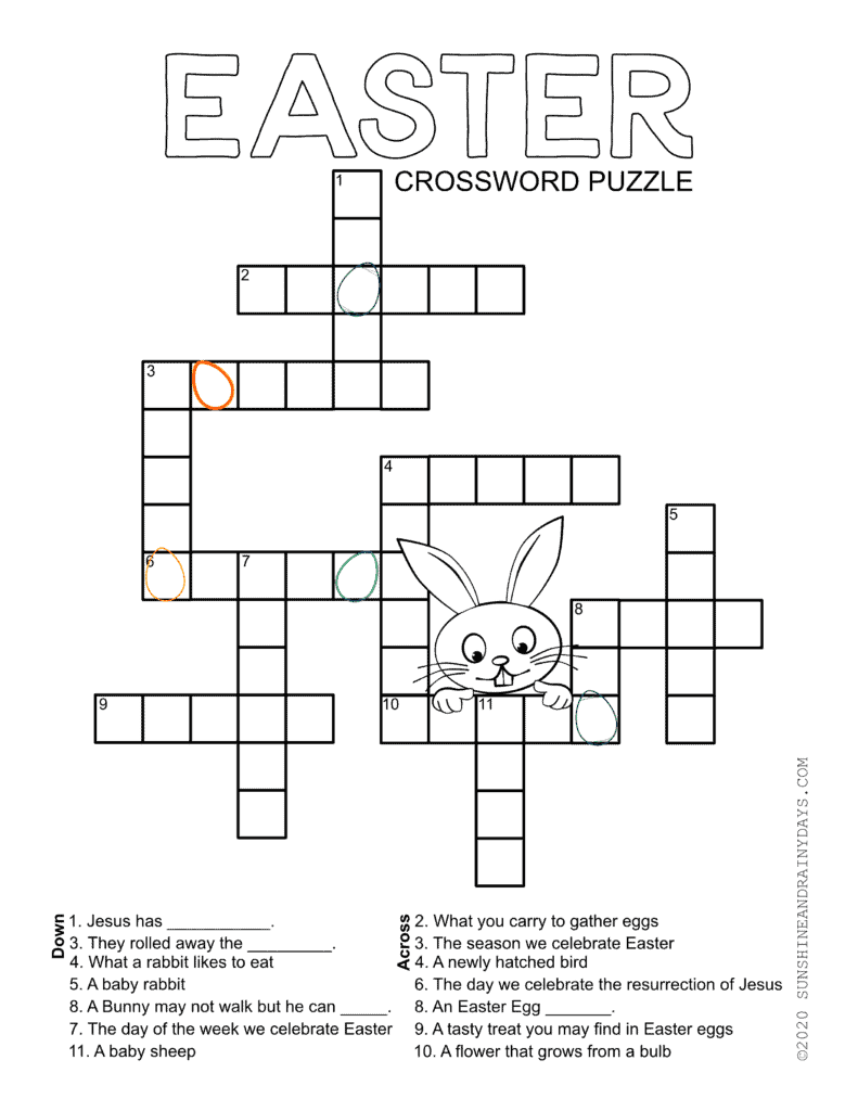 Easter Printable Crossword Puzzles