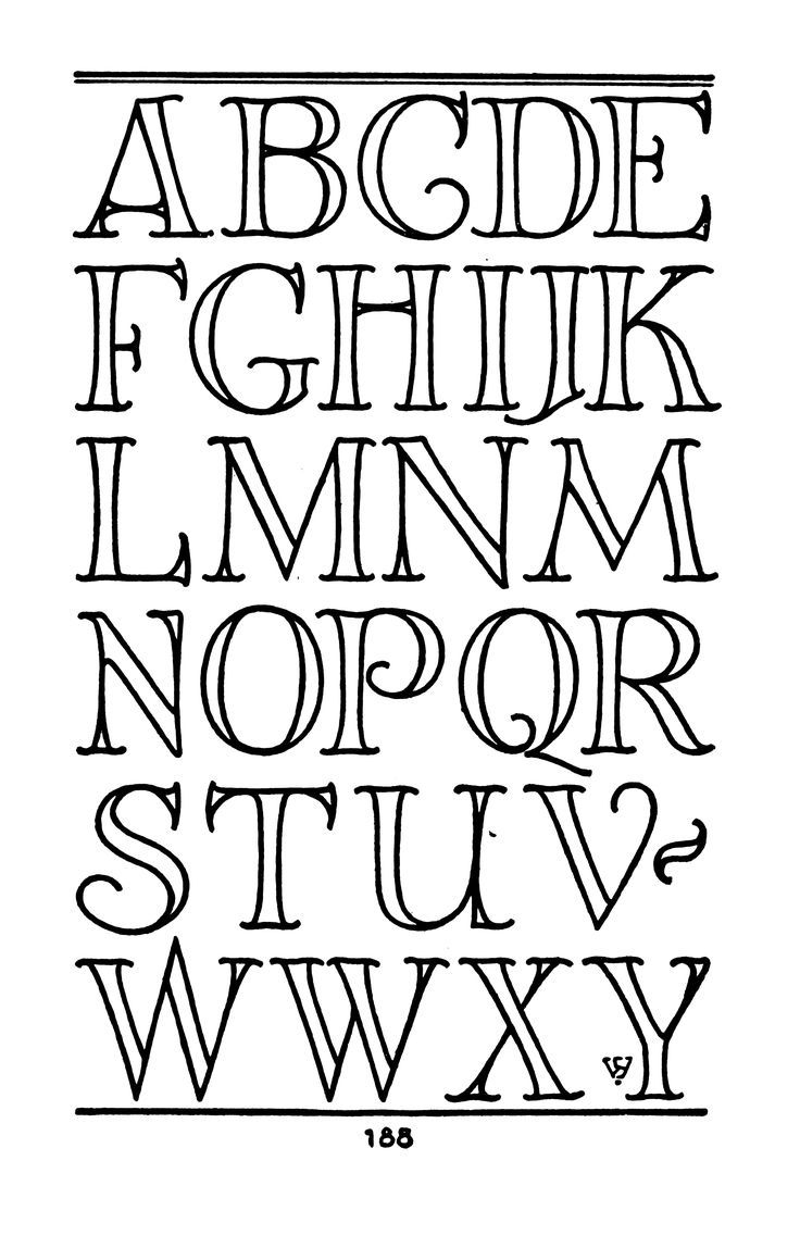 Easy Lettering Fonts Alphabet