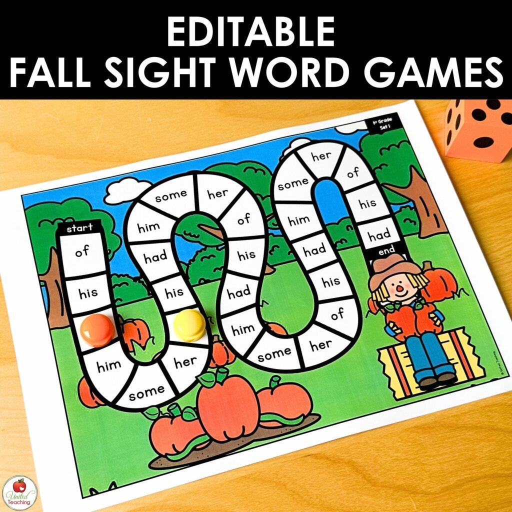Sight Word Games Printable