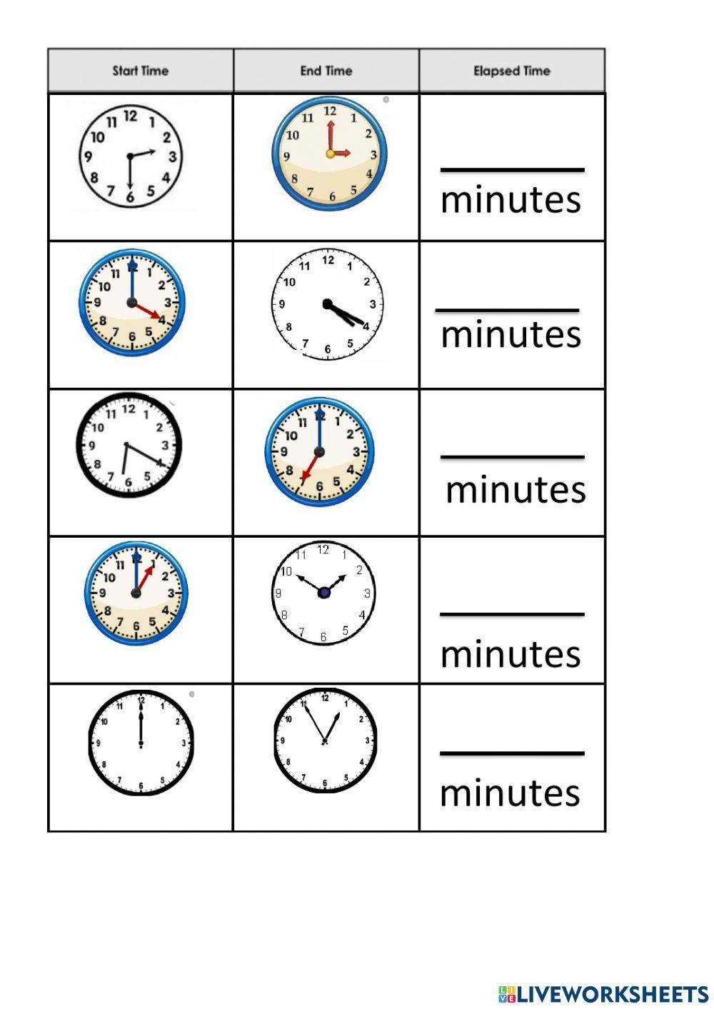 Elapsed Time Wi Free Interactive Worksheets 940528