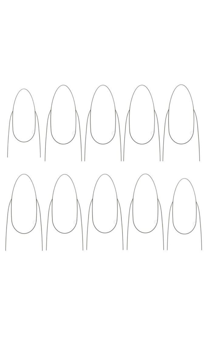 Empty Almond In 2025 Diy Nails Easy Nail Art Nail Stencils 
