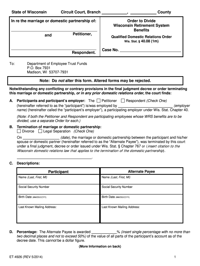 Et 4926 2014 Form Fill Out amp Sign Online DocHub
