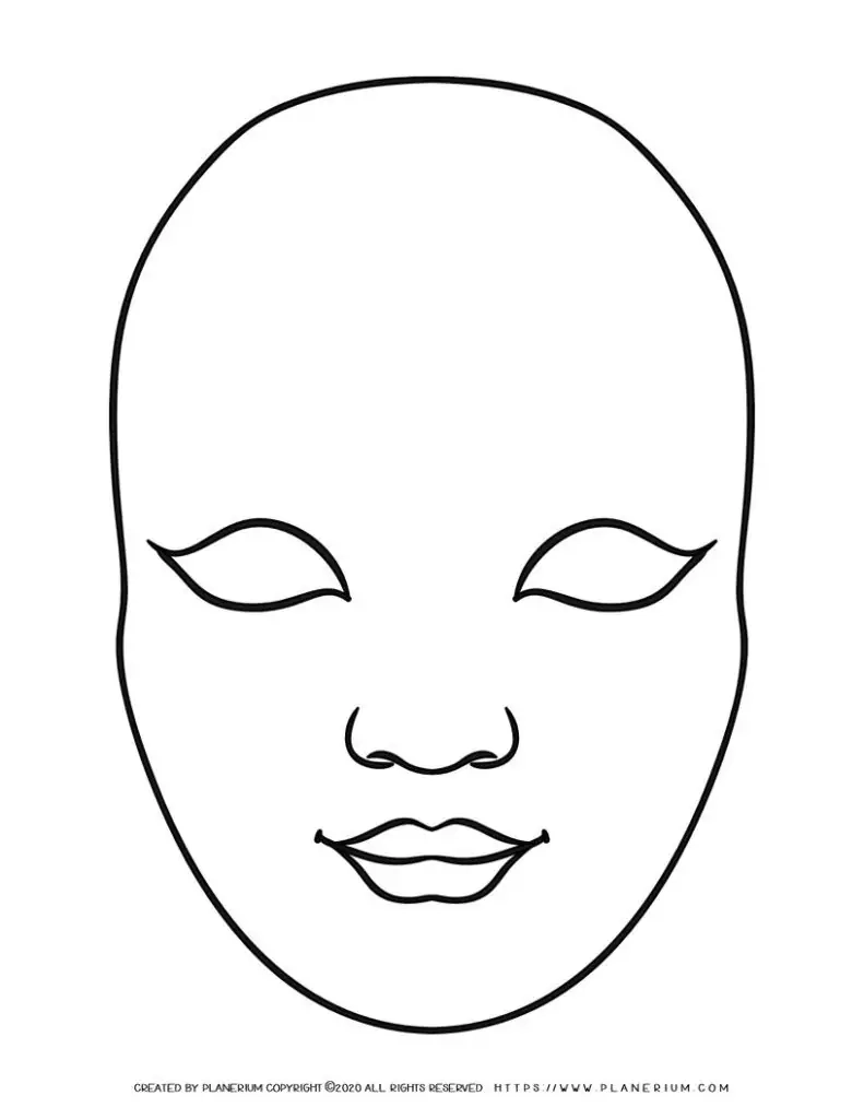Printable Full Face Mask Template